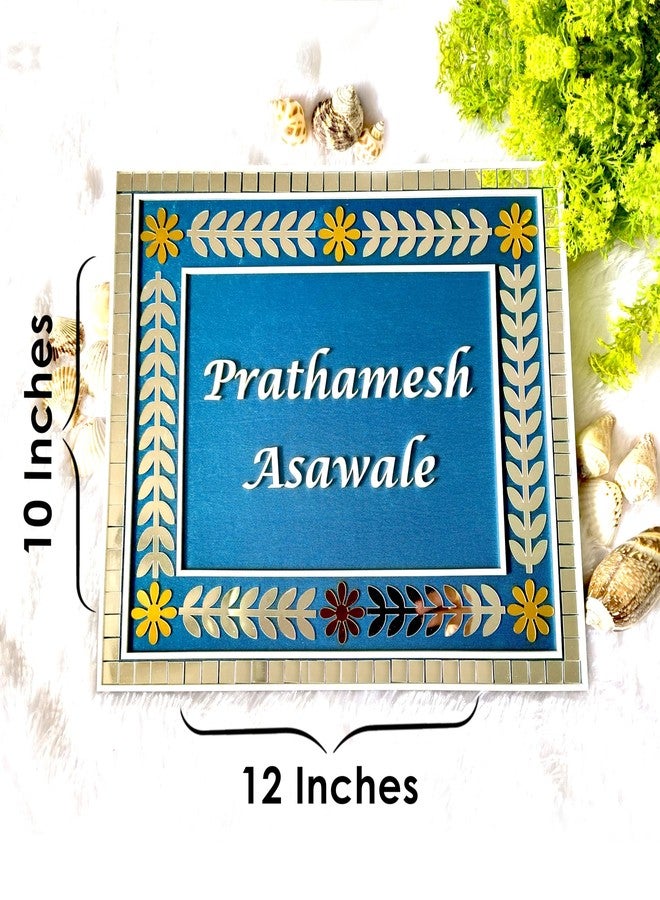 SOLOBOLO Name Plate for Home Entrance | Door Board Name Number Plate |Wooden Acrylic Name Plate |Gift for Housewarming | Customised House Name Plate s Outdoor|Customised Gifts Name Board Plate NMP301 - Image 2